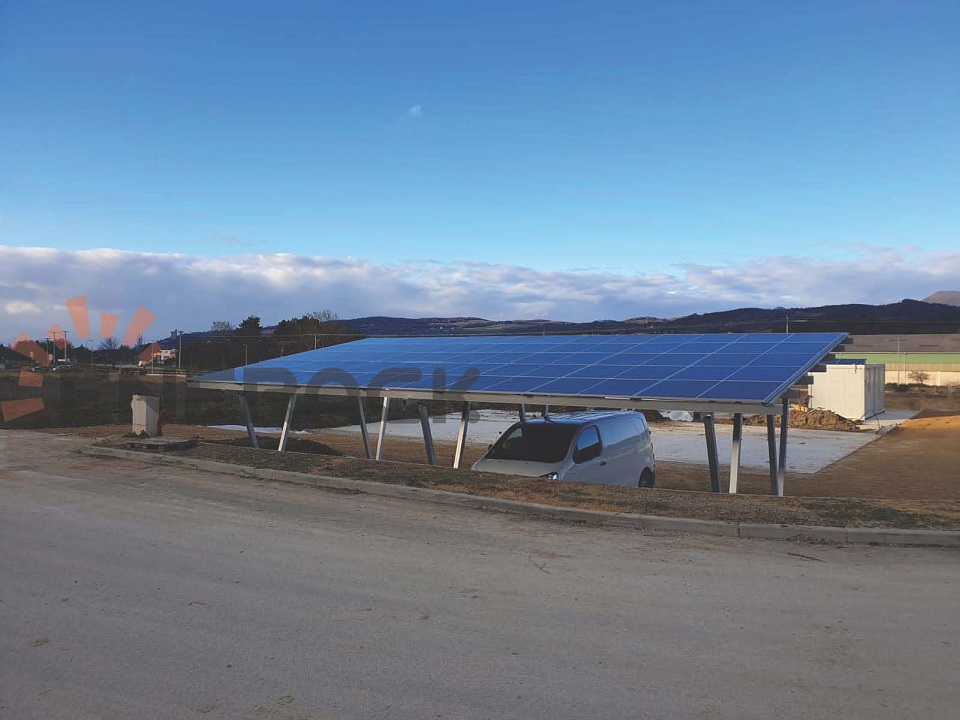 sistema de montagem solar de garagem à prova d'água