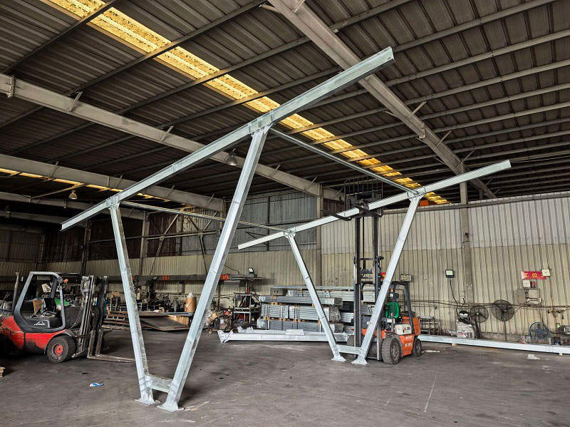 Hot-dip galvanized carbon steel carport Hot-dip galvanized carbon steel carport