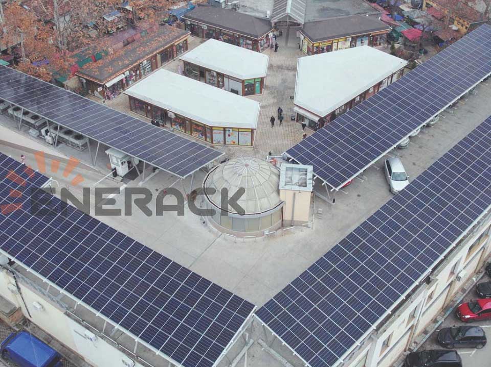 Sistema de montagem solar para garagem padrão 300KW na Bulgária
        