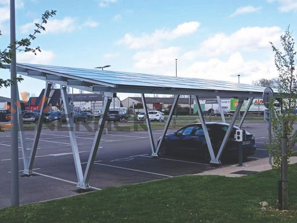 Sistema de montagem solar para garagem à prova d'água 15KW na França