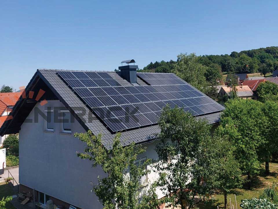 Sistema de gancho de telhado de telha 13KW T20 na eslovênia
