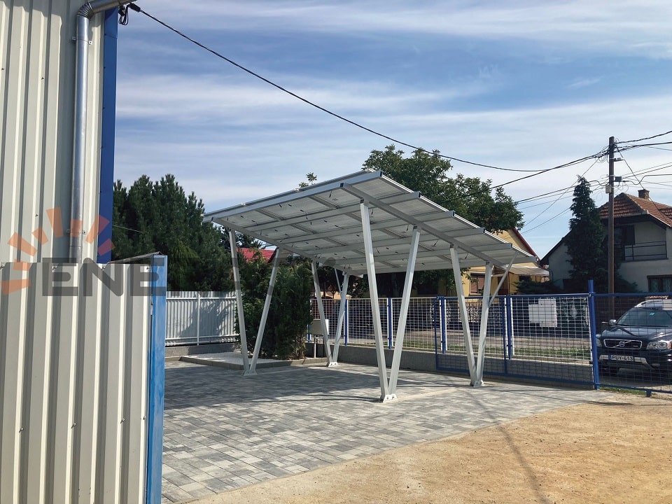 6 . sistema de montagem solar de garagem à prova d'água de 5KW na Hungria